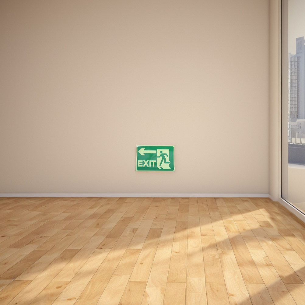 4Pcs Glow Exit Stickers Lumino - огляд і ціна Emergency Exit Sign