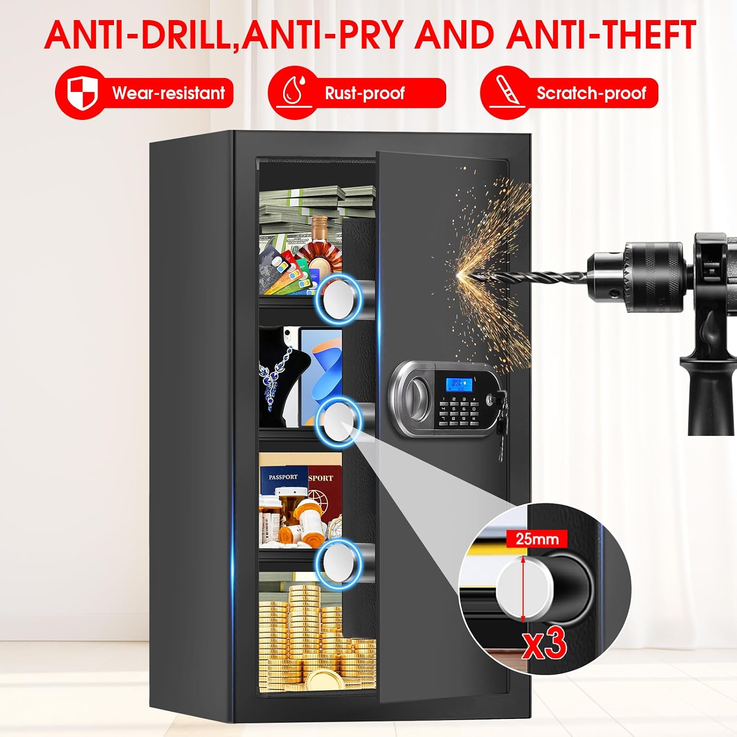 Fire Proof Safe for Home Docum - огляд і ціна Fire Safe Document