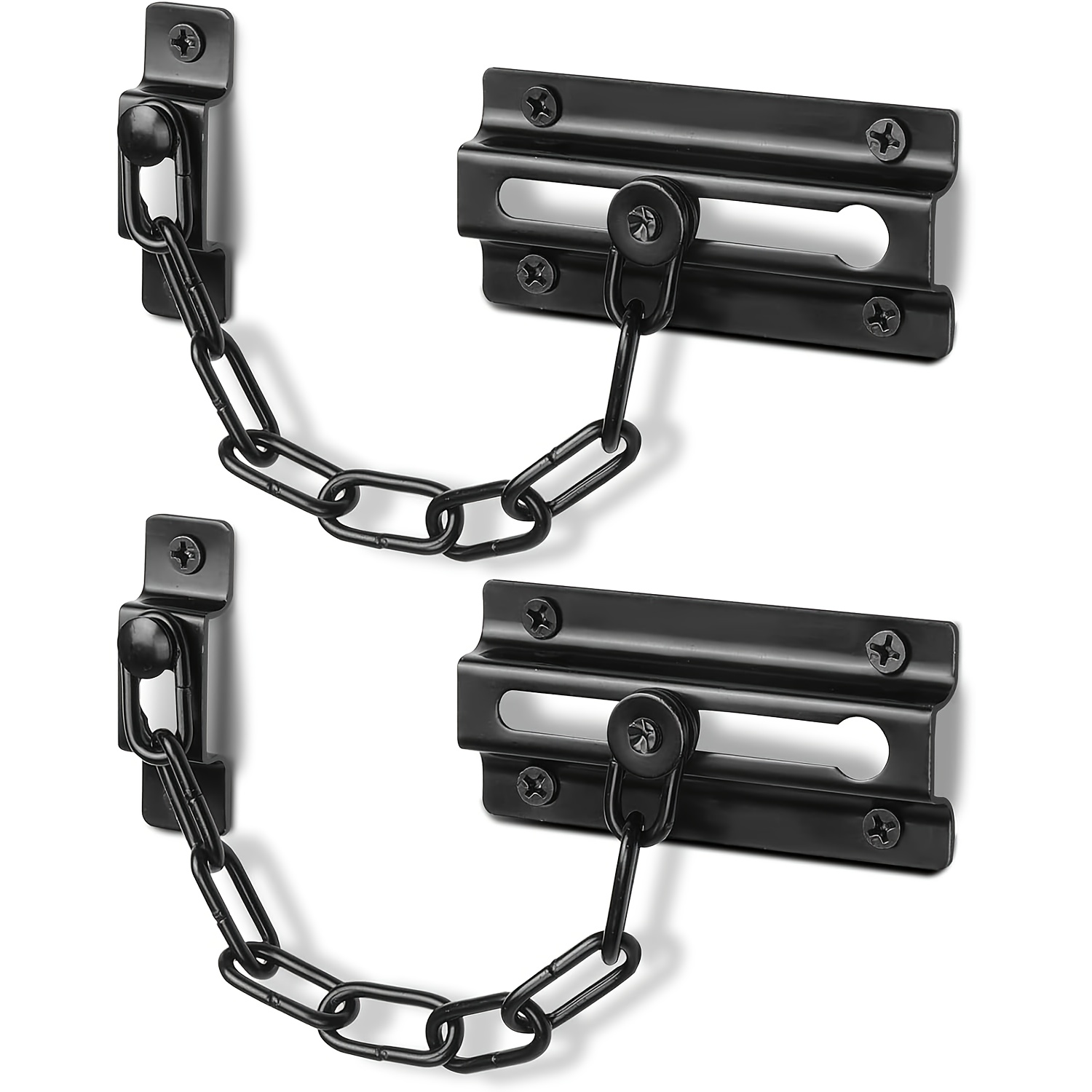 2 Pack Door Chain Lock Black,  - огляд і ціна Security Chain Door